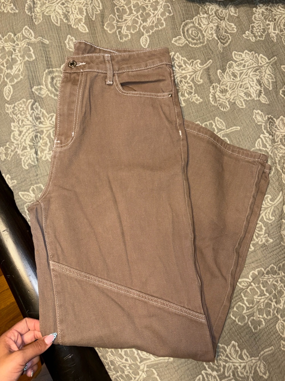 SHEIN Wide Leg cargo utility  Pants — Brown